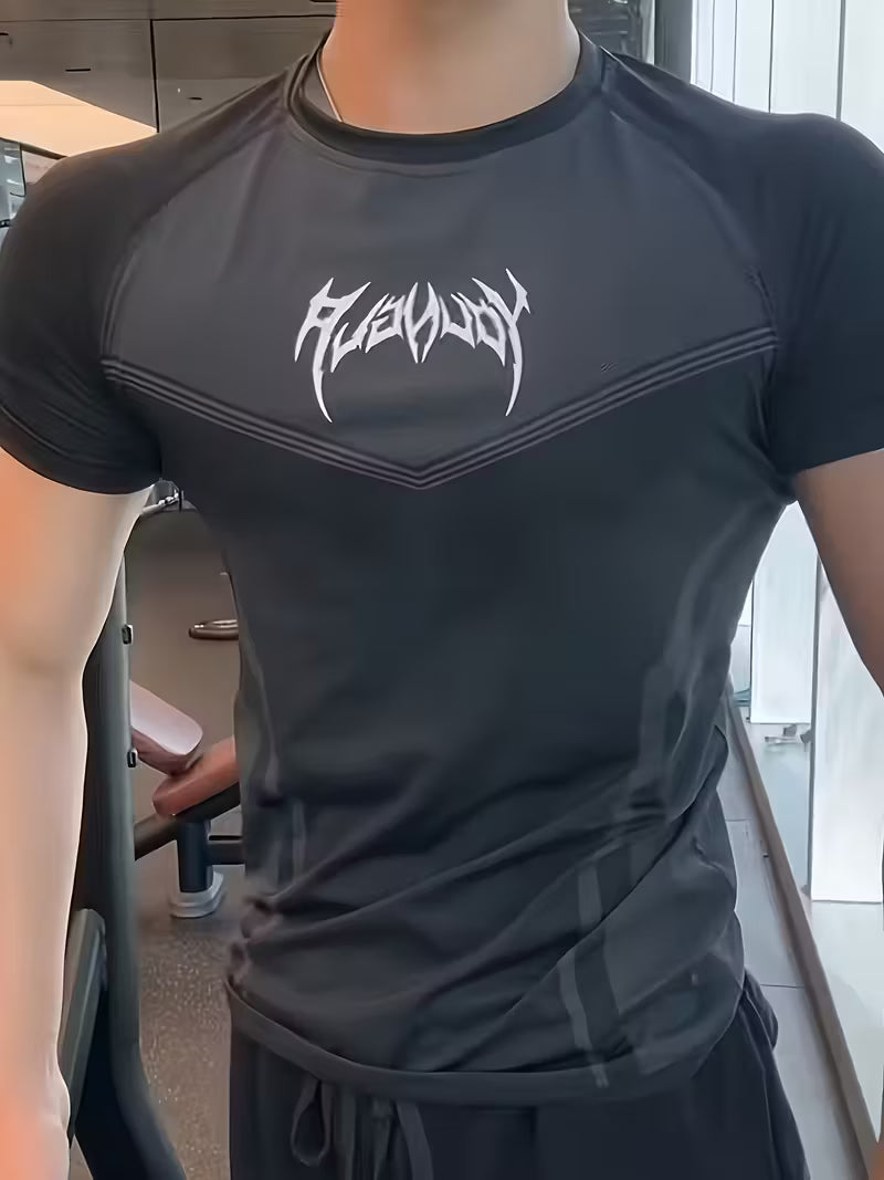 Camiseta Deportiva de comprension para Hombre de Secado Rápido